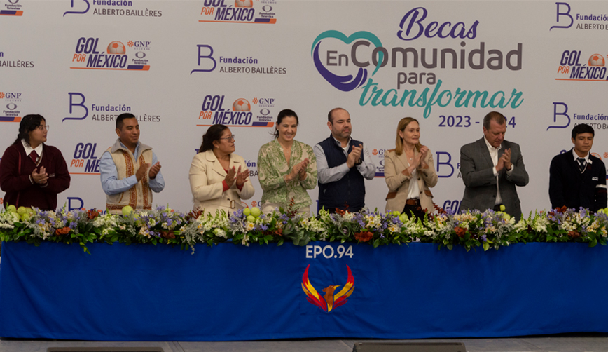 La Fundación Alberto Baillères y Gol por México lanzan apoyos educativos para estudiantes de Ecatepec